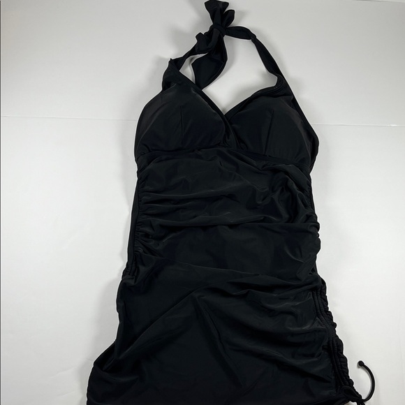 Always For Me Other - Always for Me Chic Solids Black Halter Swimsuit Sz 16W